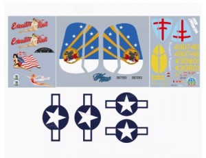 Flightline 1.6M B-25J Mitchell Decal Set